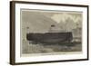 Launch of the German Screw Corvette Sedan, at Stettin-null-Framed Giclee Print