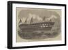 Launch of The Hannibal Steam Ship from the Majesty's Dockyard, at Deptford-Edwin Weedon-Framed Giclee Print