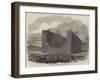 Launch of the Iron Floating Dock at Callao, Peru-null-Framed Giclee Print