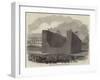 Launch of the Iron Floating Dock at Callao, Peru-null-Framed Giclee Print