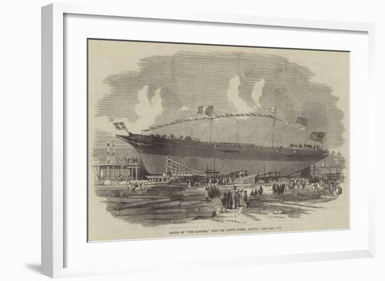 Launch of The Maeander, from the Clifton Works, Bristol-null-Framed Giclee Print