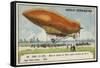 Launch of the Military Airship Patrie, Which Made the Flight from Paris to Verdun, 1906-null-Framed Stretched Canvas