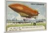 Launch of the Military Airship Patrie, Which Made the Flight from Paris to Verdun, 1906-null-Mounted Giclee Print
