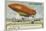 Launch of the Military Airship Patrie, Which Made the Flight from Paris to Verdun, 1906-null-Mounted Giclee Print