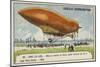 Launch of the Military Airship Patrie, Which Made the Flight from Paris to Verdun, 1906-null-Mounted Giclee Print