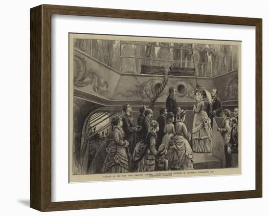 Launch of the New Twin Channel Steamer Castalia-George Goodwin Kilburne-Framed Giclee Print