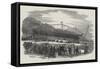 Launch of the Pelican, Steam-Ship, at Cork-null-Framed Stretched Canvas