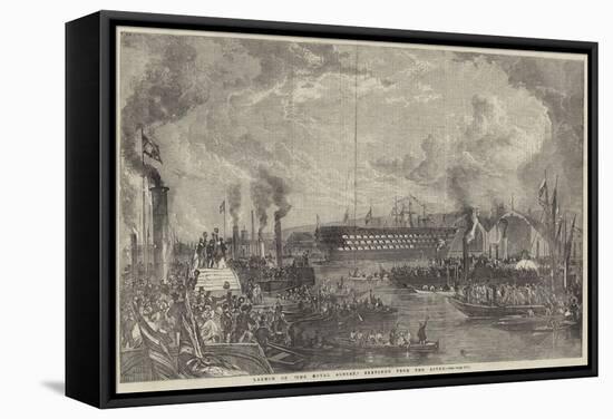 Launch of The Royal Albert Sketched from the River-null-Framed Stretched Canvas