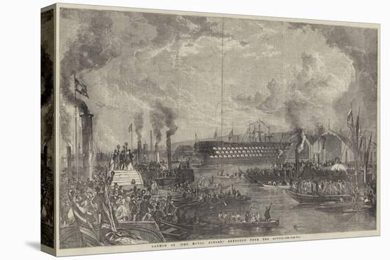 Launch of The Royal Albert Sketched from the River-null-Stretched Canvas