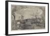 Launch of The Royal Albert Sketched from the River-null-Framed Giclee Print