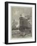 Launch of the Royal Arthur by the Queen at Portsmouth Dockyard-null-Framed Giclee Print