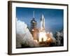 Launch of the Space Shuttle Challenger from Kennedy Space Center,1984-null-Framed Photographic Print