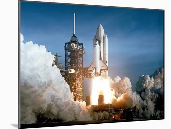 Launch of the Space Shuttle Challenger from Kennedy Space Center,1984-null-Mounted Photographic Print