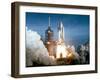 Launch of the Space Shuttle Challenger from Kennedy Space Center,1984-null-Framed Premium Photographic Print