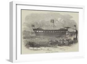 Launch of the Vimiera, at Sunderland-null-Framed Giclee Print