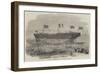 Launch of the Vittorio Emanuele Iron Screw Steamer, at Blackwall-Edwin Weedon-Framed Giclee Print