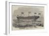 Launch of the Vittorio Emanuele Iron Screw Steamer, at Blackwall-Edwin Weedon-Framed Giclee Print