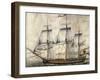 Launch of Victoria in Le Havre in 1782, France, 18th Century-null-Framed Giclee Print