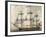 Launch of Victoria in Le Havre in 1782, France, 18th Century-null-Framed Giclee Print