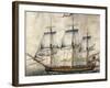 Launch of Victoria in Le Havre in 1782, France, 18th Century-null-Framed Giclee Print