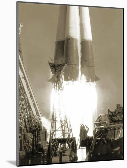 Launch of Vostok 1 Spacecraft, 1961-Detlev Van Ravenswaay-Mounted Photographic Print