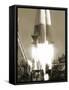 Launch of Vostok 1 Spacecraft, 1961-Detlev Van Ravenswaay-Framed Stretched Canvas