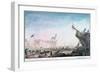 Launching a Ship at Brest, C1750-1810-Nicolas Marie Ozanne-Framed Giclee Print