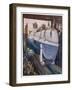 Launching a Submarine-null-Framed Art Print