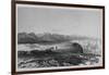 Launching Boats across a Reef Opposite to Mount Conybeare-Edward Finden-Framed Giclee Print