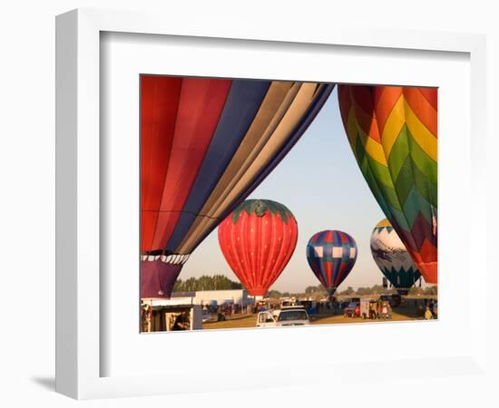 Launching Hot Air Balloons, The Great Prosser Balloon Rally, Prosser, Washington, USA-Jamie & Judy Wild-Framed Photographic Print