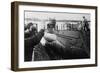 Launching of a German U-Boat During World War 2-null-Framed Photo