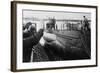 Launching of a German U-Boat During World War 2-null-Framed Photo