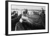 Launching of a German U-Boat During World War 2-null-Framed Photo