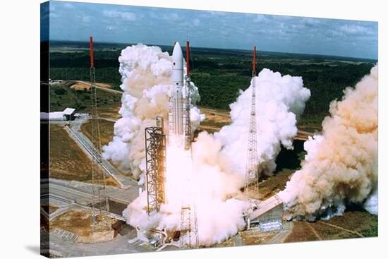 Launching of Of the Second Ariane-5, Kourou, French Guiana on 30 October 1997-null-Stretched Canvas