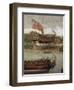 Launching of Sixth-Rate Ship in Orwell-null-Framed Giclee Print