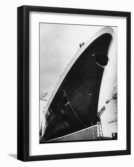 Launching of the Queen Elizabeth II Oceanliner-Terence Spencer-Framed Photographic Print