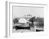 Launching of the Sch. Minnie A. Caine at Morans Shipyard, Oct. 6, 1900-null-Framed Giclee Print