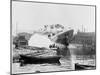 Launching of the Sch. Minnie A. Caine at Morans Shipyard, Oct. 6, 1900-null-Mounted Giclee Print