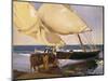 Launching the Boat-Joaquín Sorolla y Bastida-Mounted Art Print