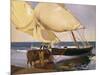 Launching the Boat-Joaquín Sorolla y Bastida-Mounted Art Print