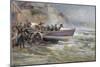 Launching the Cullerboats Lifeboat, 1902-Robert Jobling-Mounted Giclee Print