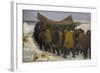 Launching the Fishing Boat-Michael Peter Ancher-Framed Giclee Print