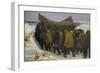 Launching the Fishing Boat-Michael Peter Ancher-Framed Giclee Print