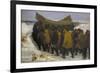 Launching the Fishing Boat-Michael Peter Ancher-Framed Giclee Print