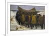 Launching the Fishing Boat-Michael Peter Ancher-Framed Giclee Print