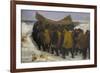 Launching the Fishing Boat-Michael Peter Ancher-Framed Giclee Print