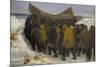 Launching the Fishing Boat-Michael Peter Ancher-Mounted Giclee Print