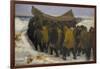 Launching the Fishing Boat-Michael Peter Ancher-Framed Giclee Print