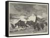 Launching the Life-Boat-Sir Frederick William Burton-Framed Stretched Canvas