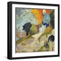 Laundresses at Arles-Paul Gribble-Framed Giclee Print